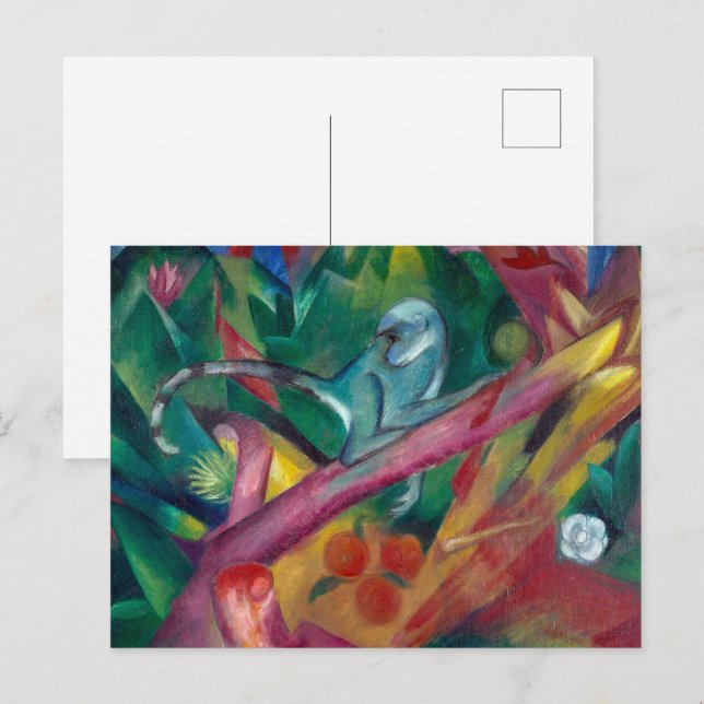 Apan | Franz Marc | Vykort (Fram/baksida)