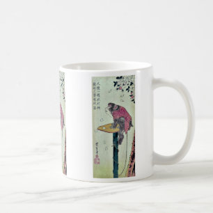 Apan på körsbäret blomstrar vid Ando, Hiroshige Kaffemugg