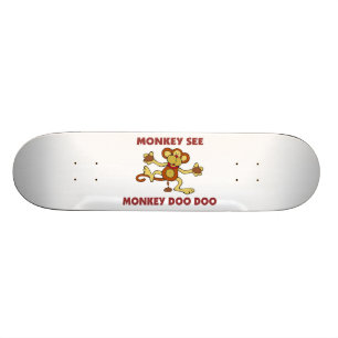 Apan ser apan Doo Doo Mini Skateboard Bräda 18,7 Cm