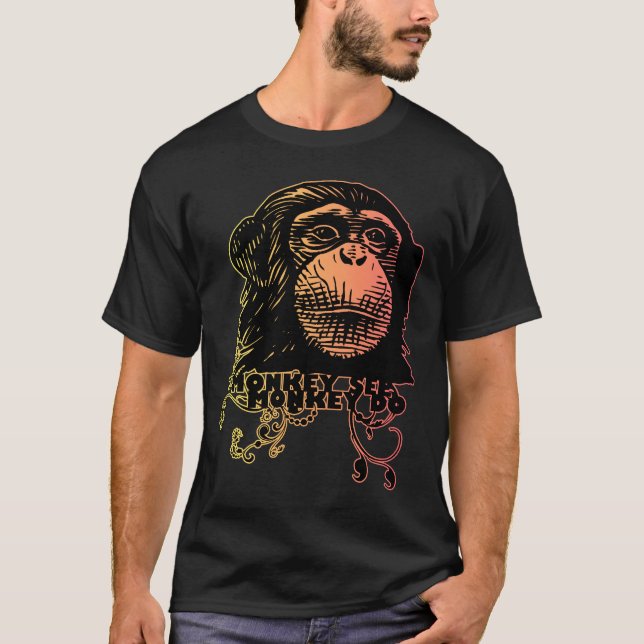apan SER apan GÖRA Tee Shirt (Framsida)