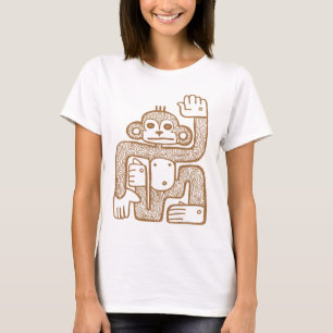 Apan tänder T-tröja T-shirt