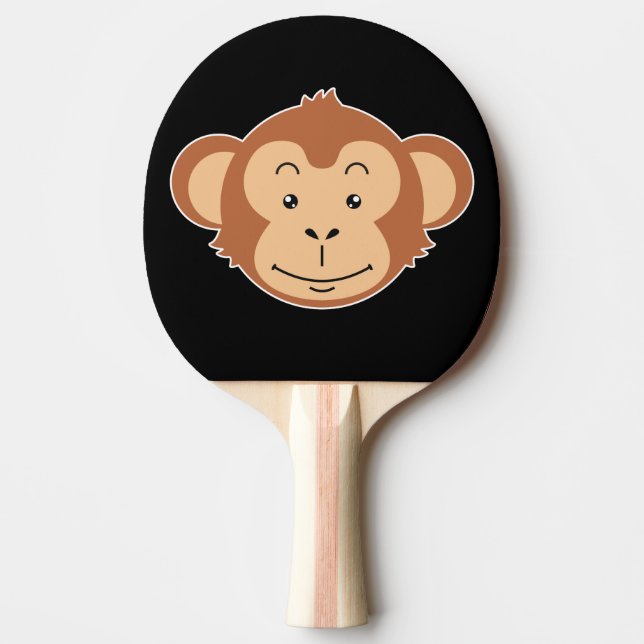Apans ansikte pingisracket (Framsidan)