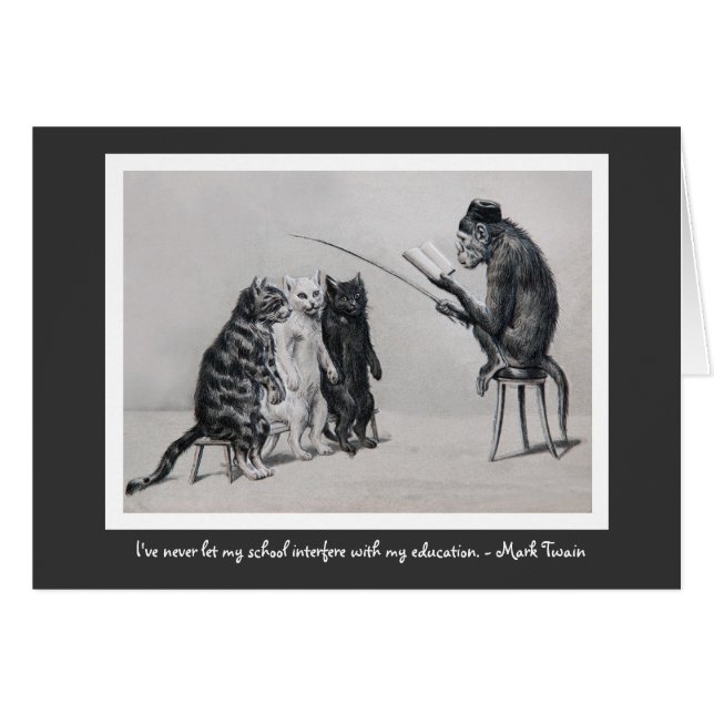 Apaprofessorn Hälsningskort (Framsidan Horizontal)