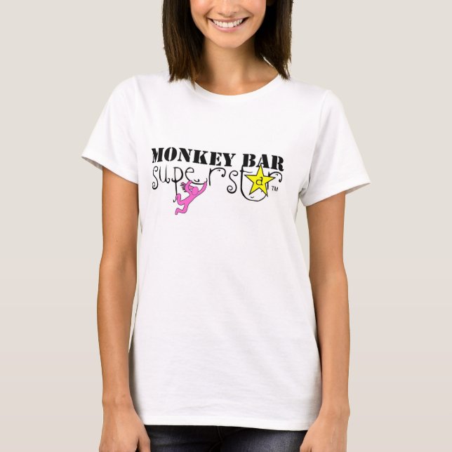 Apapubvärldsstjärna (flickor) tee shirt (Framsida)