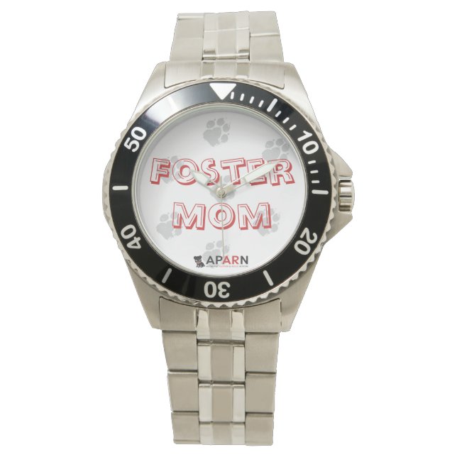 APARN Foster Mamma Classic Stainless Steel Watch Armbandsur (Framsida)