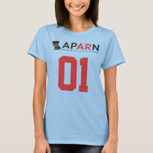 APARN-logotypkvinna T-tröja för fotboll Tee Shirt