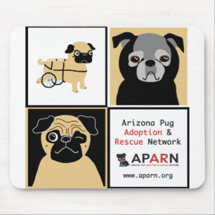 APARN-räddingmops Mousepad Musmatta
