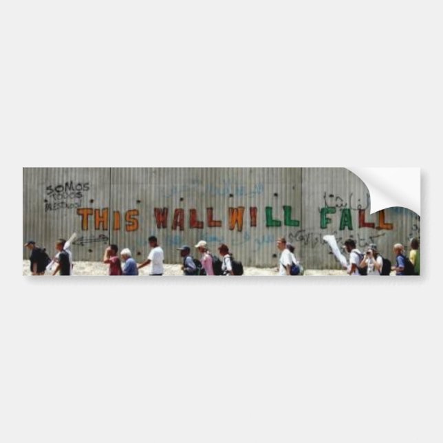 ApartheidWall-Qalqilya Bildekal (Framsidan)