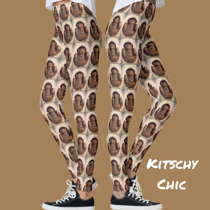 Apater Mejslade Kokosnöt Retro Kitsch Chic Leggings