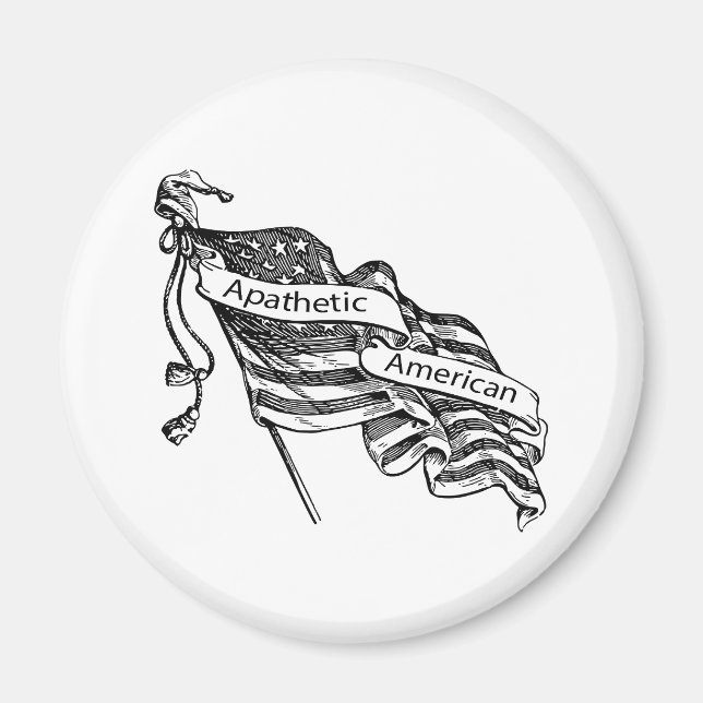 Apatetisk amerikan magnet (Framsidan)