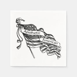 Apatetisk amerikan pappersservett