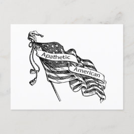 Apatetisk amerikan vykort