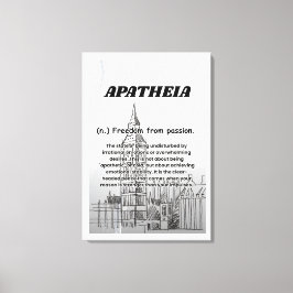 Apatheia Sträckt Canvastryck