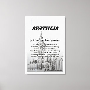 Apatheia Sträckt Canvastryck