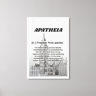 Apatheia Sträckt Canvastryck