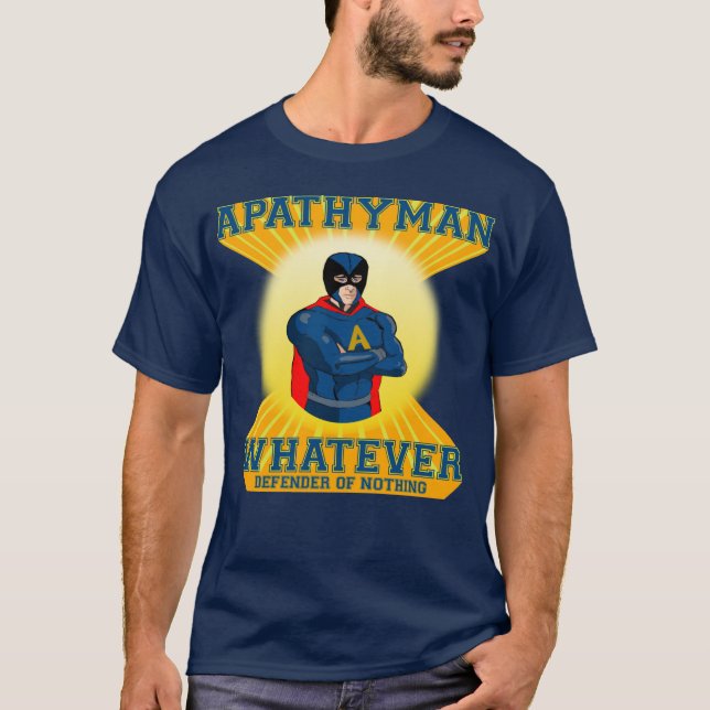 Apathyman toppen hjälteskjorta t-shirt (Framsida)