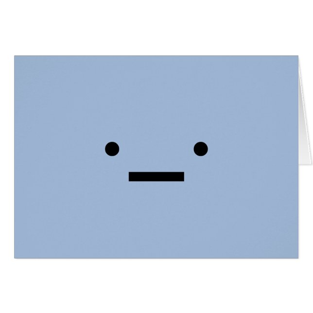 Apati (emoticon): kort (Framsidan Horizontal)