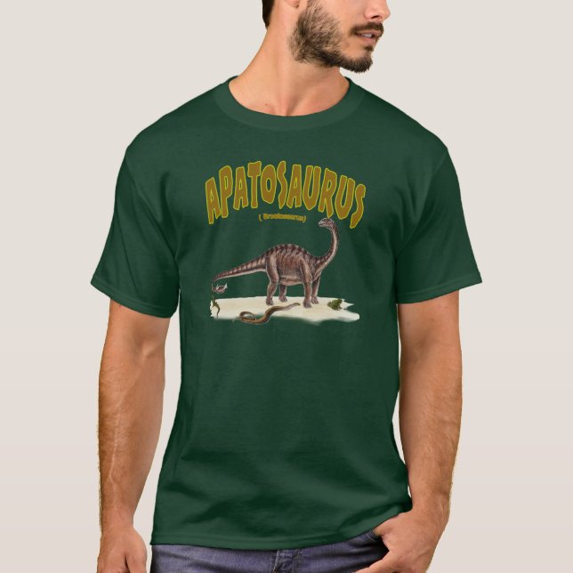 Apatosaurus (brontosaurus) t-shirt (Framsida)