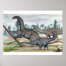 Apatosaurus och Brontosaurus Skriv ut Poster