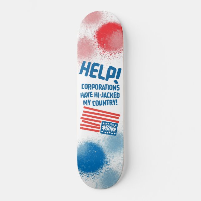 APDECK_CAMERON_Art_StrikeHelp Skateboard Bräda 19,5 Cm (Framsida)
