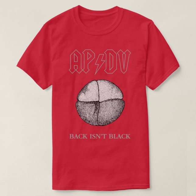APDV Xenopus Embryo Back Isnx27t Black T Shirt (Design framsida)