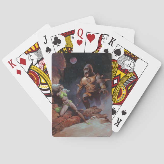 Ape Astronaut Poker Deck Casinokort (Baksidan)