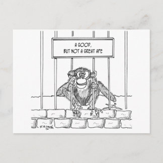 Ape Cartoon 1537 Vykort