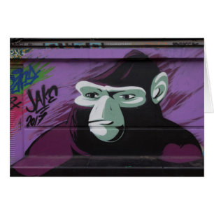 Ape Graffiti Hälsningskort