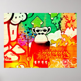 Ape Graffiti Poster
