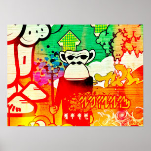 Ape Graffiti Poster