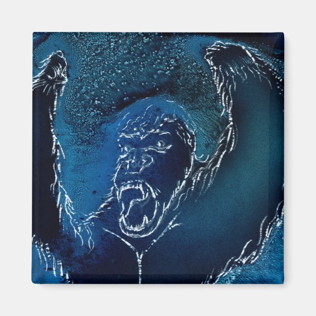 Ape i Azure Blue Magnet (Framsidan)