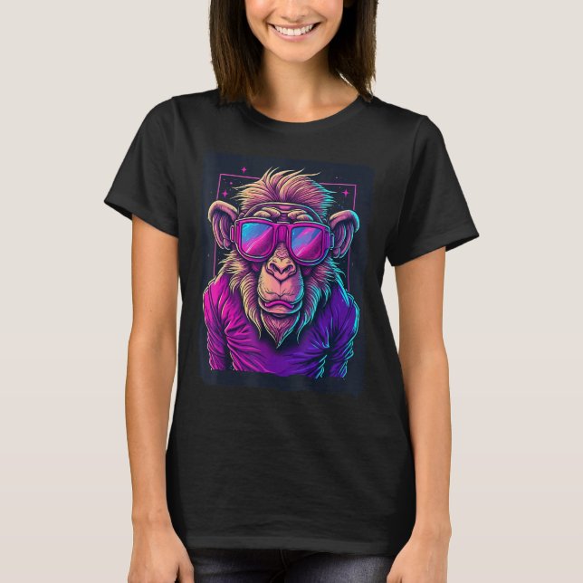 Ape med solglasögon t shirt (Framsida)
