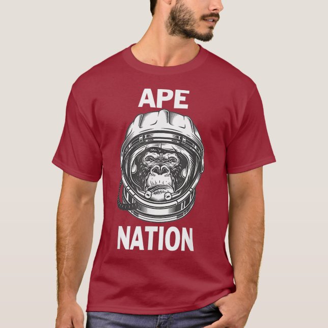 Ape-nationen till Måne Diamanten Händer Lagrar T Shirt (Framsida)