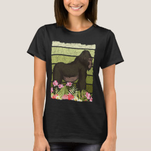 Ape Tropical Monkey Älskare Gorilla Älskare Retro T Shirt