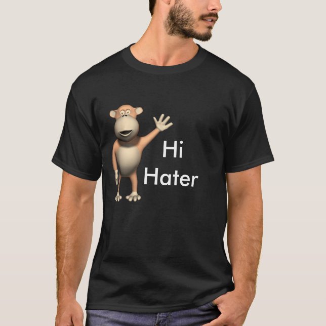 ape_waving_hand HiHater T-shirt (Framsida)