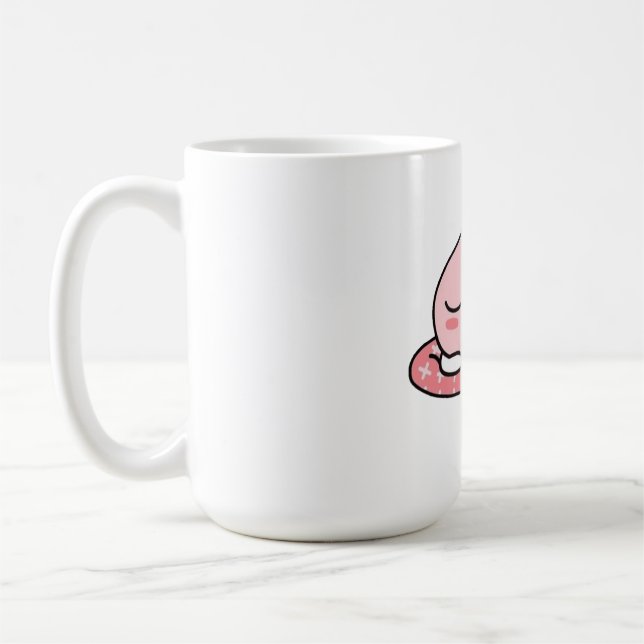 Apeach vilar sig kaffemugg (Vänster)