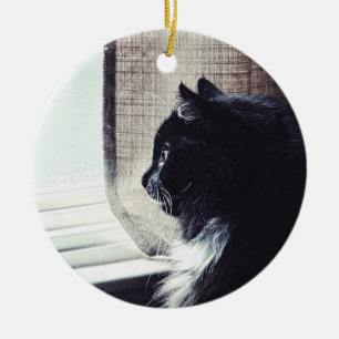 Apelamisk prydnadsföremål i Kattunge Julgransprydnad Keramik