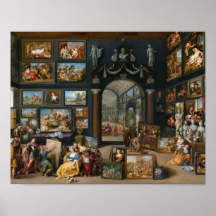 Apelles Painting Campaspe av Willem van Haecht Poster