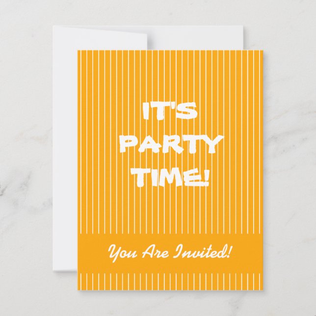 Apelsandränder Inbjudningar (Framsida)