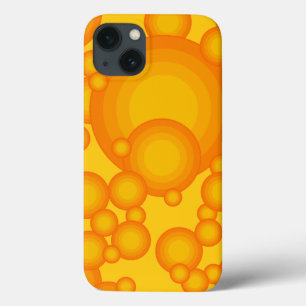 Apelsin 70-tals styling cirklar som bubblor Case-M
