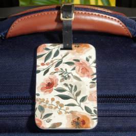 Apelsin Akvarell Blommor Botanisk Målning Bagagebricka