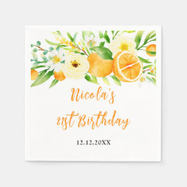Apelsin Citrus Baby Shower Pappersservett