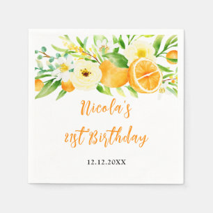 Apelsin Citrus Baby Shower Pappersservett