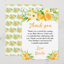 Apelsin Citrus Baby Shower