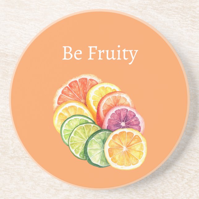 Apelsin Citrus Frukt Vara Fruktig Underlägg (Framsidan)