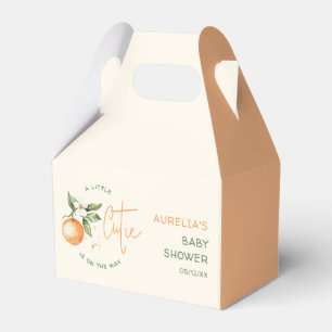 Apelsin Citrus Liten Söt Baby Shower Förmånslåda Presentaskar