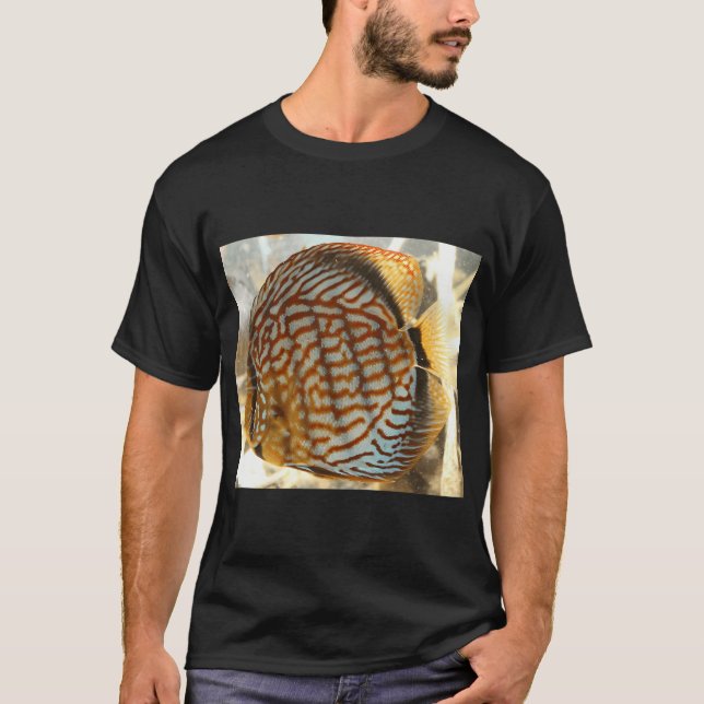 Apelsin Discus Fisktryck T Shirt (Framsida)