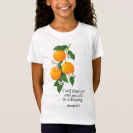 Apelsin Frukt Genesis 12:2 T Shirt