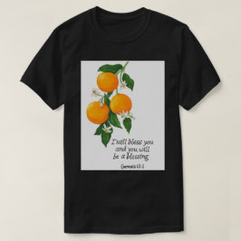Apelsin Frukt Genesis 12:2 T Shirt