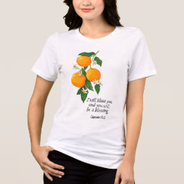 Apelsin Frukt Genesis 12:2 T Shirt